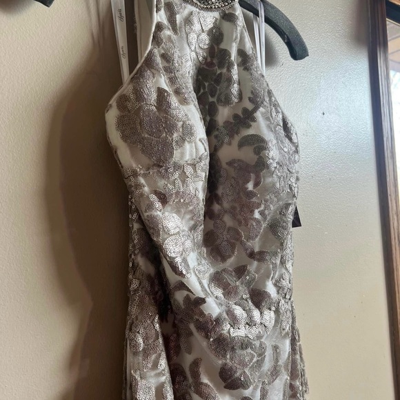 Sparkle Brand Size 10 Ivory/Bronze Prom Gown- NWT!! - Picture 3 of 5